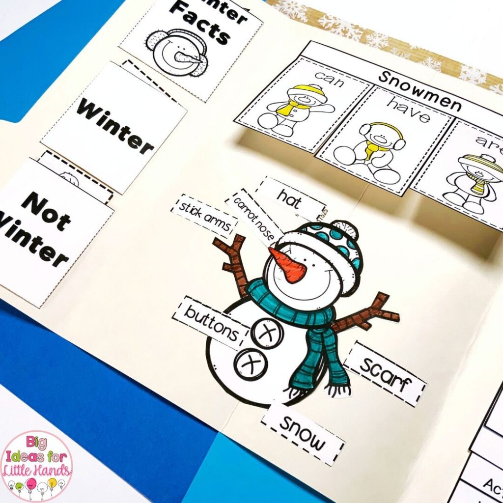 The All About Winter lapbook is my favorite hands-on activity for the winter months.