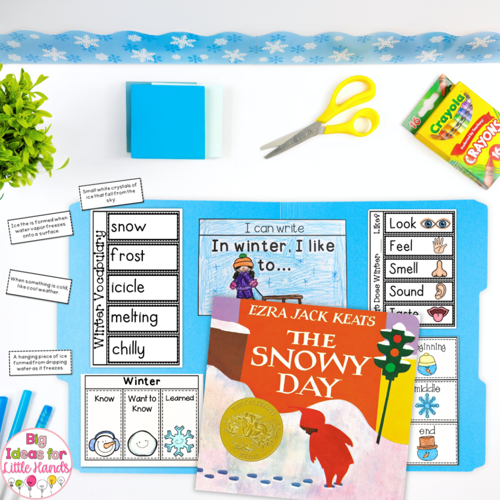 Winter books like "The Snowy Day" are the perfect edition to your plans.