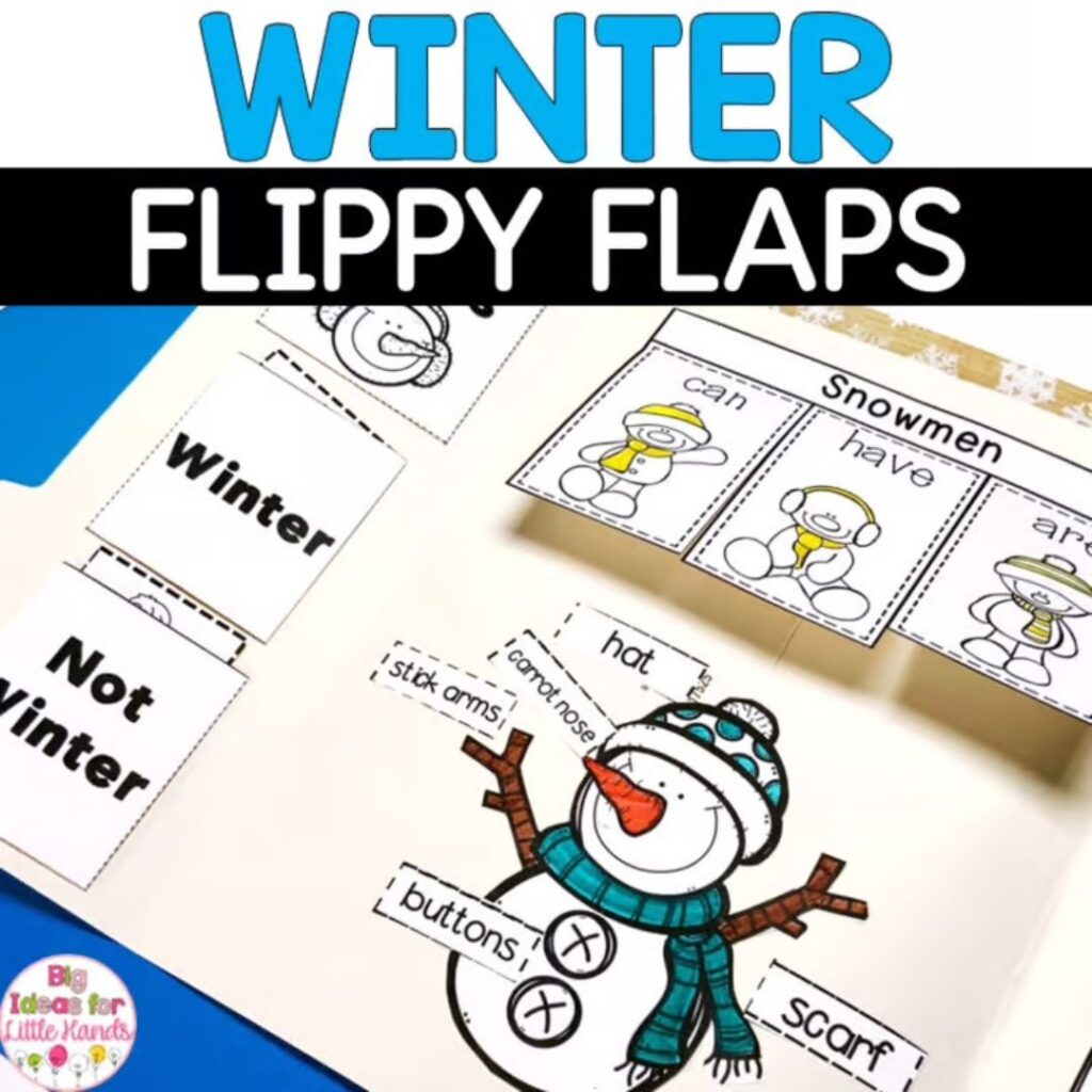 This Winter Flippy Flaps resource is the perfect addition to all of your winter books.