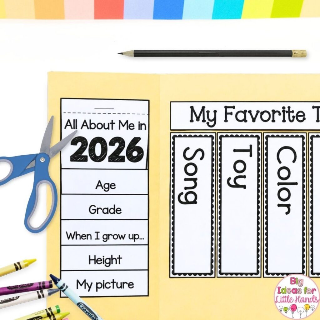 Start with an "All About Me" activity that students can use to record information about them from the new year.