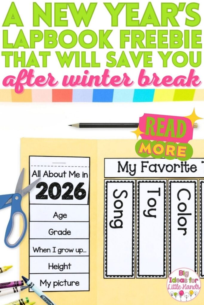 Looking for an easy way to ease back into learning after winter break? This New Year's lapbook freebie is a fun, low-prep activity for elementary students! With engaging lapbook activities, students can reflect on the past year, set goals for the new year, and ease back into classroom routines. Save this New Year's activity for a simple way to keep students engaged while reviewing writing skills and welcoming a fresh start in January.