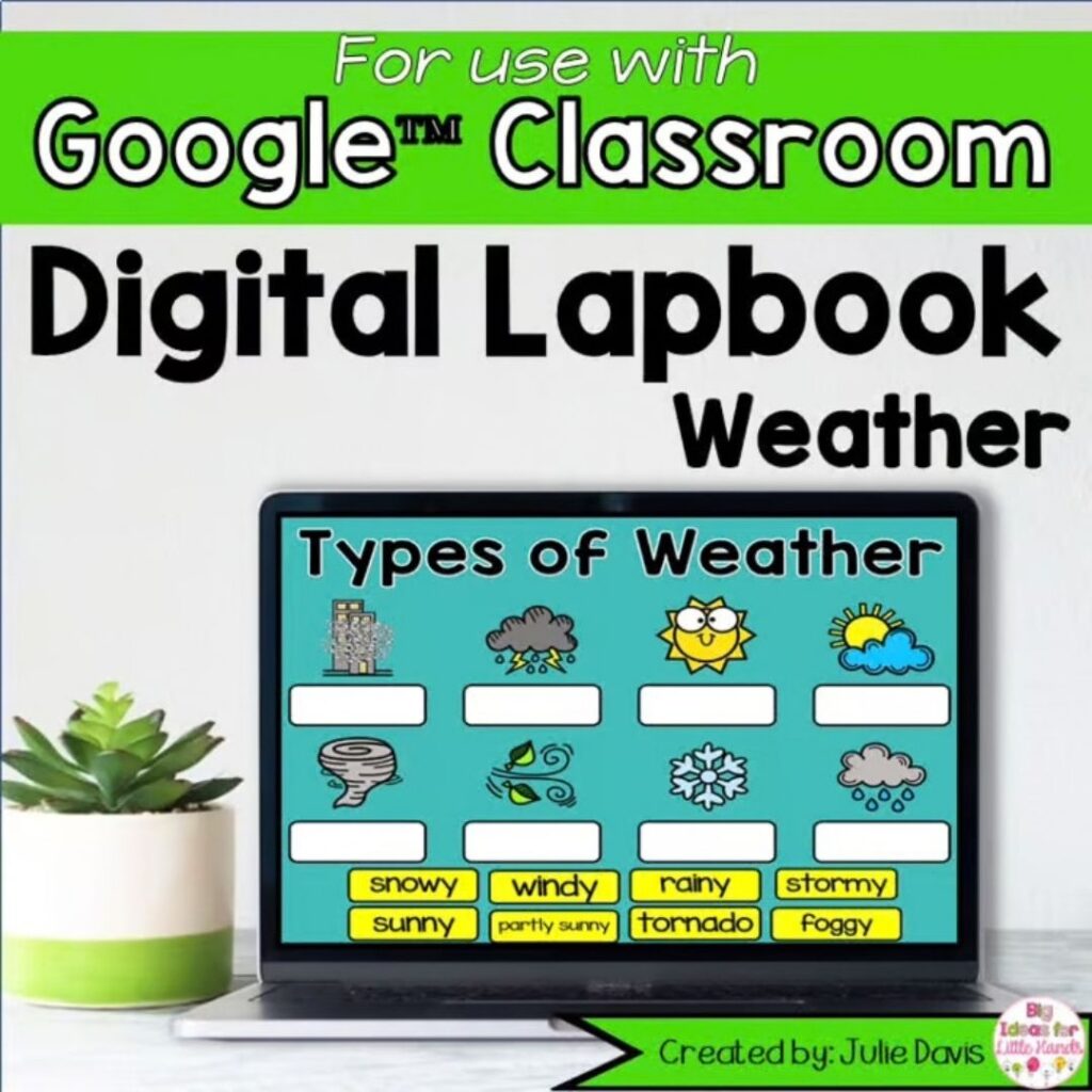 Take a closer look at the Weather Digital Interactive Notebook and choose the format that works best for your classroom.