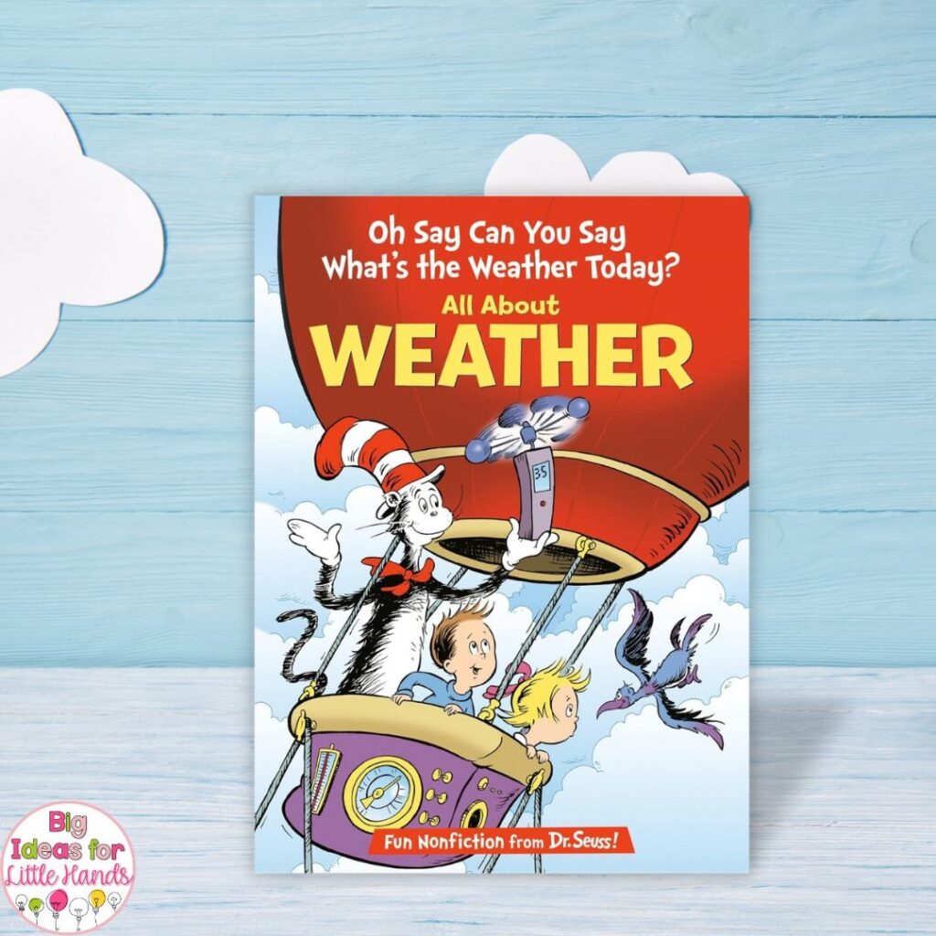 Use books like "Oh Say can you Say, What's the Weather Today?" when teaching weather types in your classroom.
