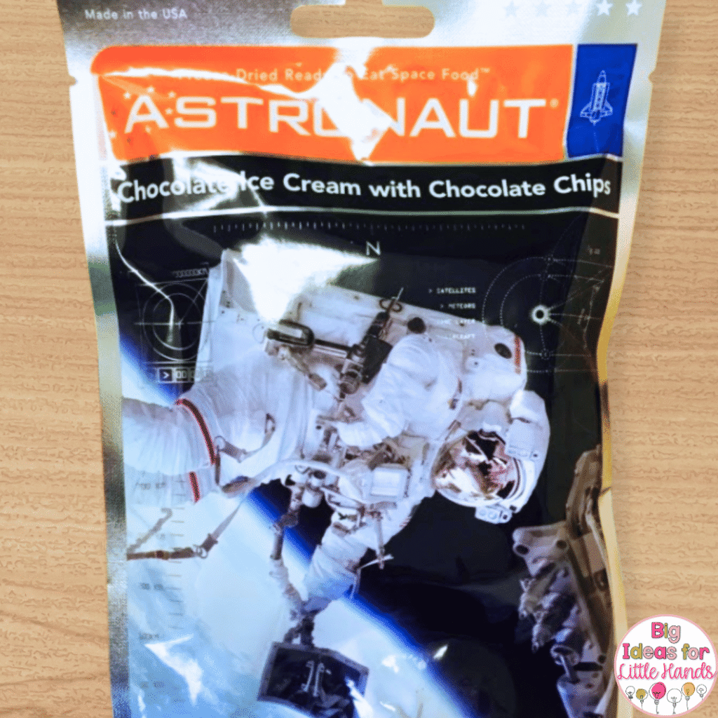 Including tasting astronaut food as part of your space unit in kindergarten.