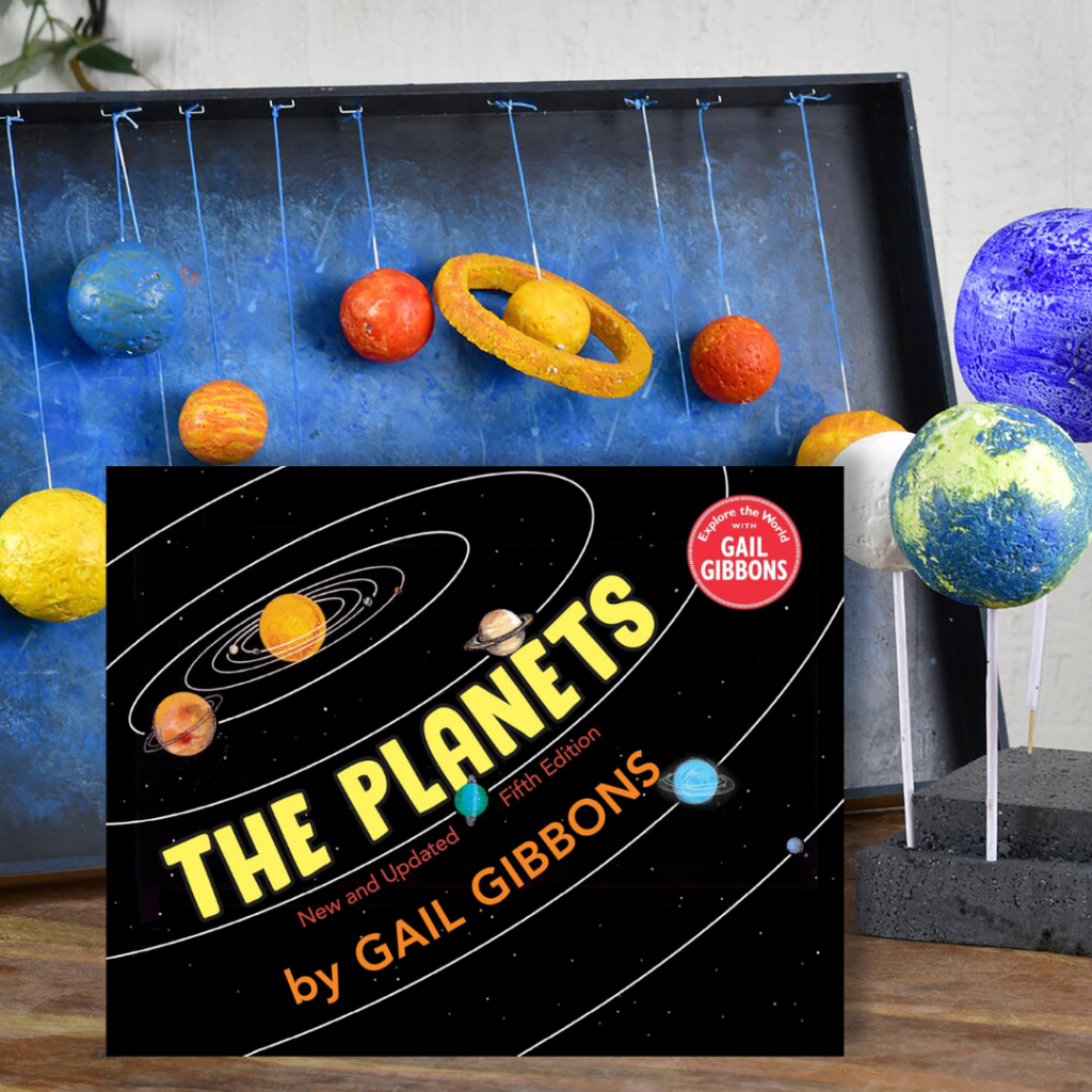 Students can learn about the solar system using "The Planets" by Gail Gibbons.
