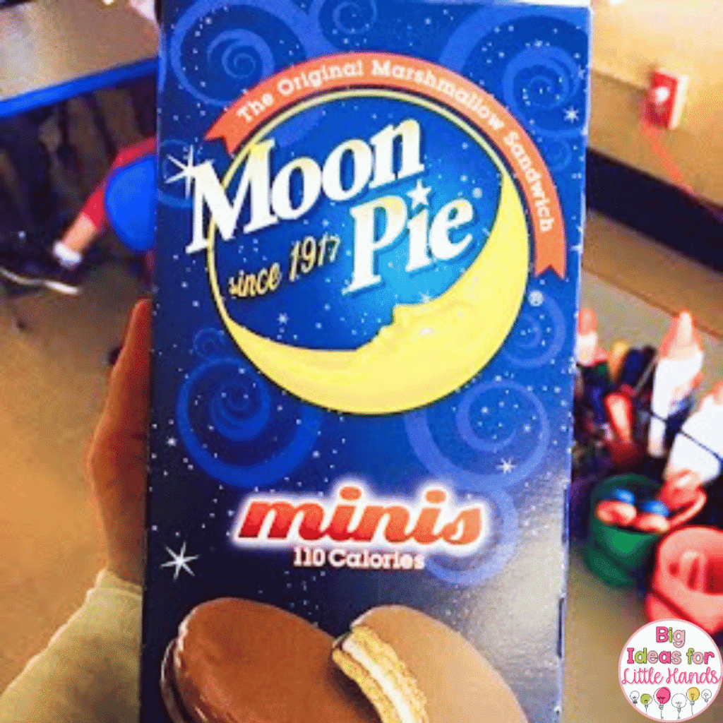 Celebrate your space unit with a moon themed treat using these mini moon pies.