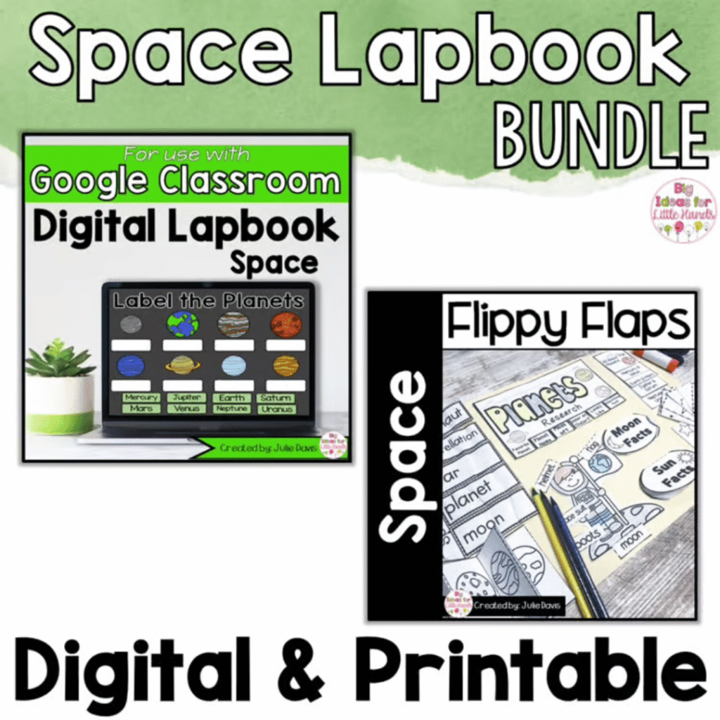 Be sure to grab the Space Lapbook bundle from my TPT store for a space unit your students won't forget.