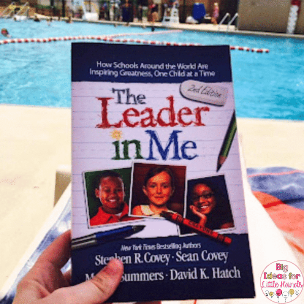 Another way to recharge is with a good book like "The Leader in Me".