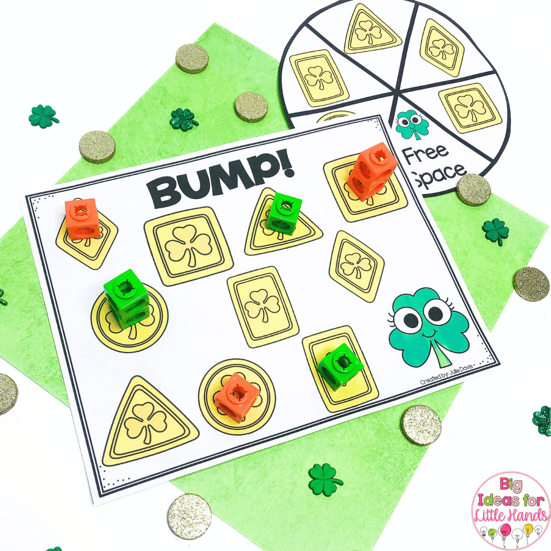 Bump games are a fun way to teach shapes and shape recognition.