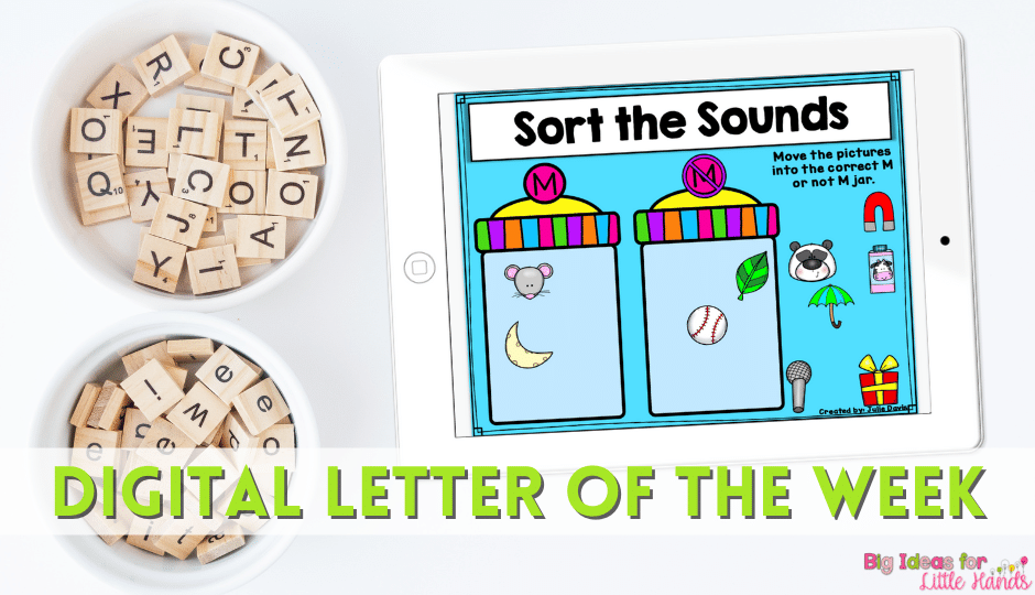 Teaching Letter of the week with digital resources and activities can save you time.