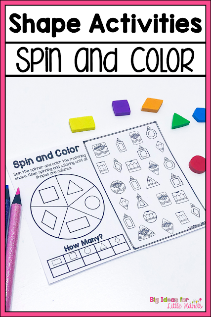 Back To School Shape Activities For Kindergarten - Big Ideas For Little 