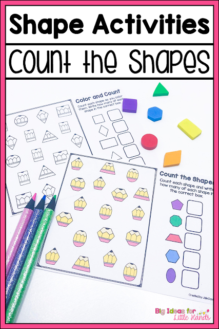 Back to School Shape Activities for Kindergarten - Big Ideas for Little ...