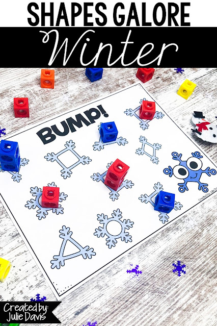 This Winter 2D Shape unit is filled with fun & engaging activities & worksheets that will teach your students to identify & recognize basic shapes! Great for math centers, independent & partner practice! Can be used as morning tubs or early finisher bins! Games included are Bump, BINGO, Dominoes, Count & Graph, Color by Code, Spin & Count, Clip Cards, Puzzle Cards, & more! These snow, penguin, polar bear, & snowman printables are great for Preschool, Pre-K, Kindergarten, & 1st Grade
