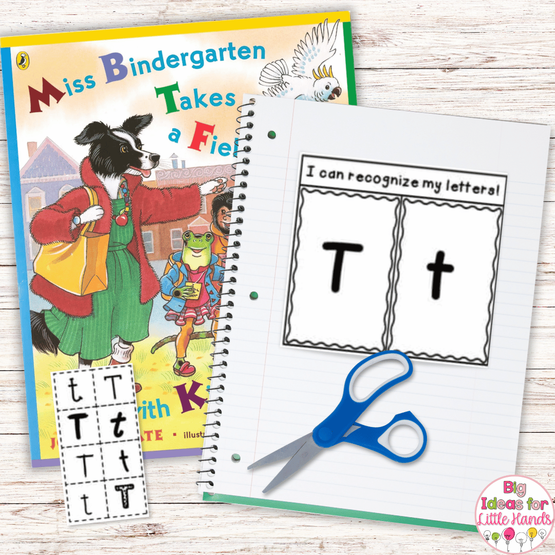 This image showcases my interactive notebook pages that accompany the "Miss Bindergarten Takes a Field Trip" read aloud.