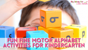 Engage your kindergartners with these fun hands-on fine motor skills practice activities.