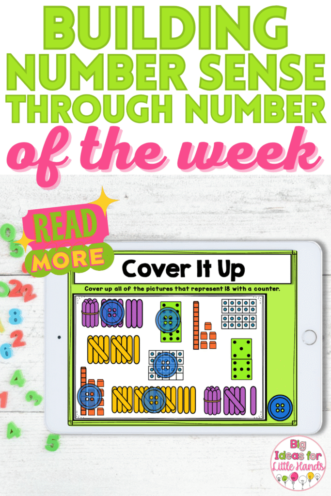 Use a Number of the Week routine to build strong number sense in kindergarten and first grade! Students practice counting, number recognition, place value, ten frames, and more through engaging, hands-on and digital activities that make math meaningful and fun.