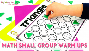 Small group math warm ups are a great way to get students reviewing skills and concepts while waiting on the teacher
