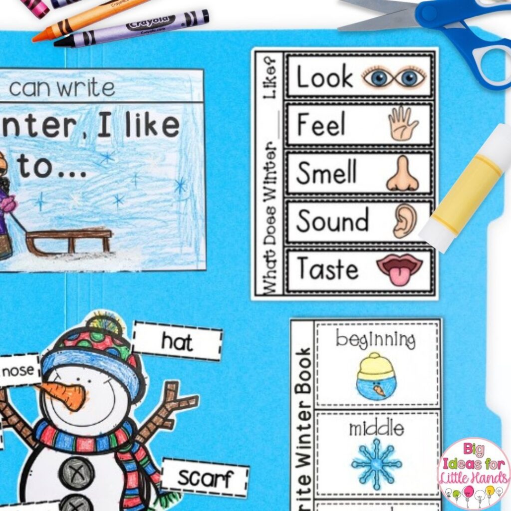 Have students observe winter and practice using their 5 senses using this activity.