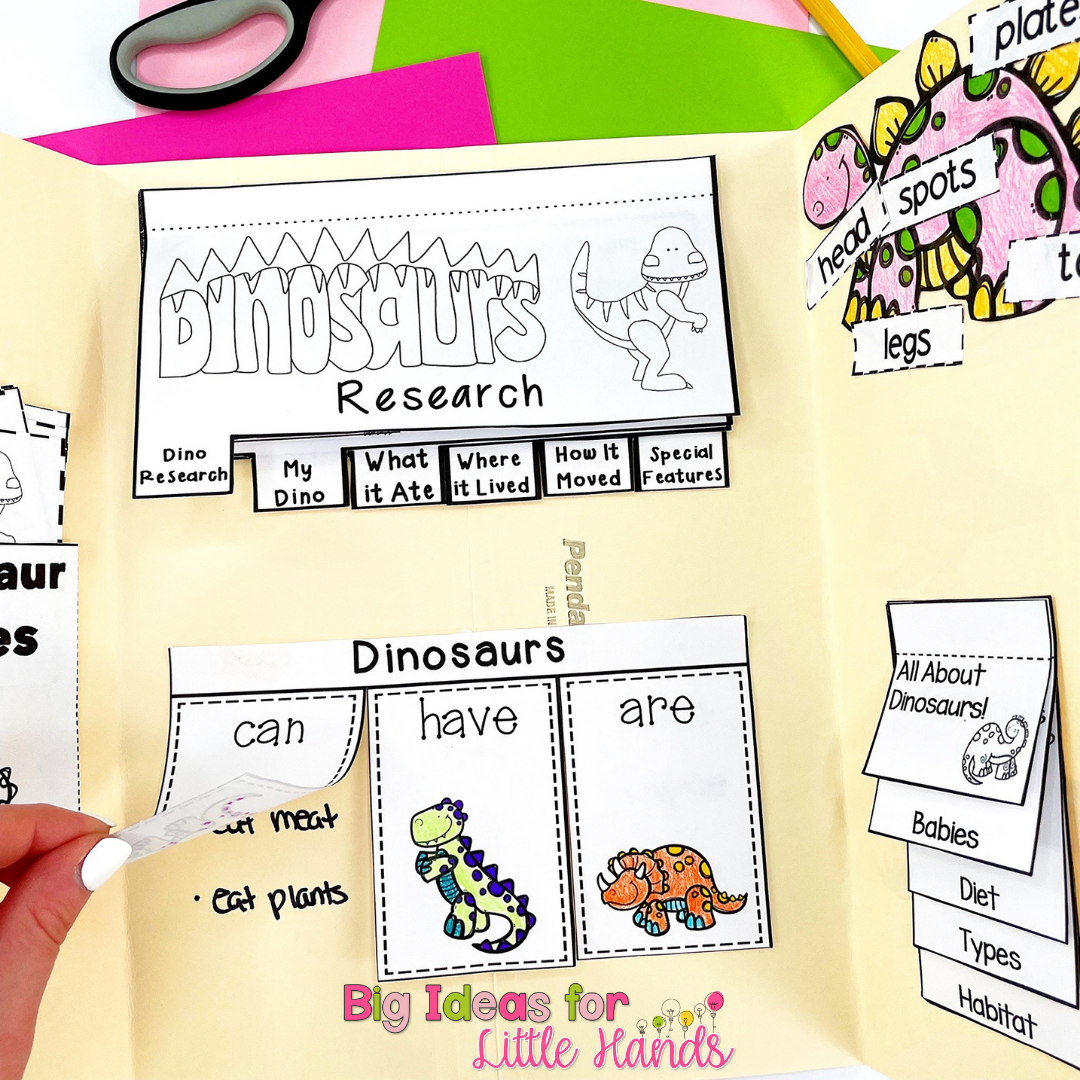 Fun Dinosaur Lapbook Activities - Big Ideas for Little Hands