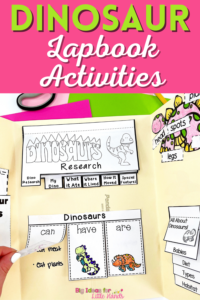 Fun Dinosaur Lapbook Activities - Big Ideas for Little Hands