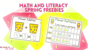 Your students will love practicing their math and literacy with these fun and engaging spring freebies.