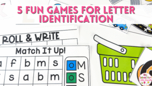 Students will love these 5 fun games for letter identification.