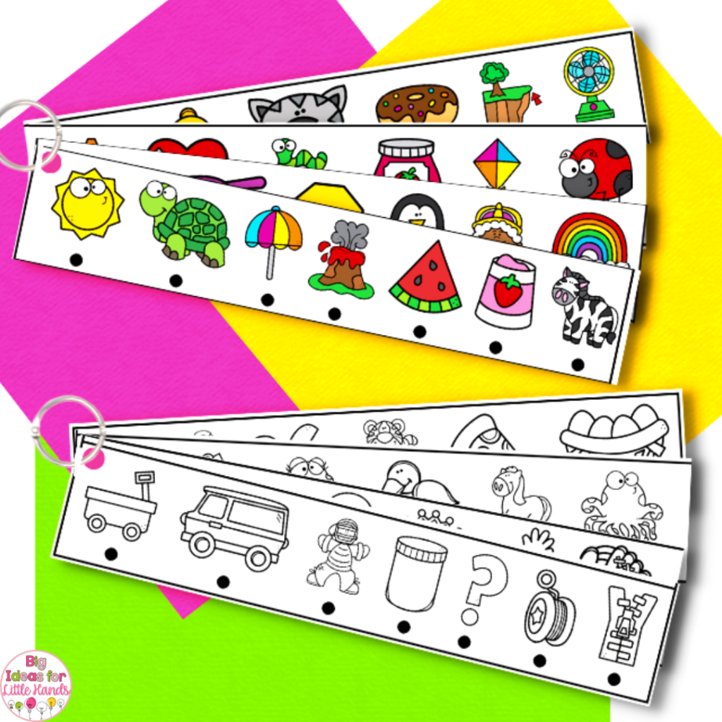 Fluency Strips to help students isolate beginning sounds.