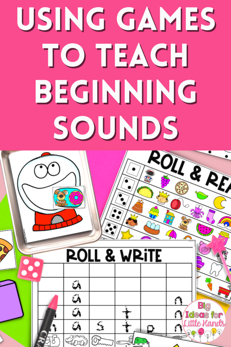 Using Games To Teach Beginning Sounds - Big Ideas for Little Hands