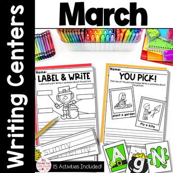Add some spring themes to your writing center with these March writing activities