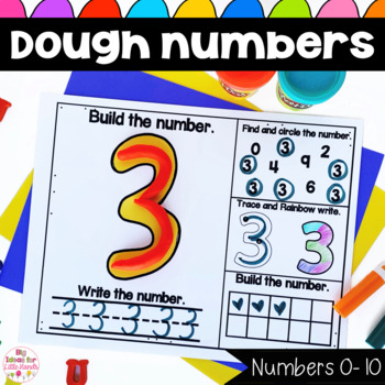 The playdough number mats make a great math center and fine motor activity.