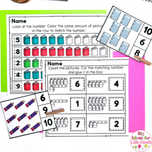 Back to School Counting Games for Kindergarten - Big Ideas for Little Hands