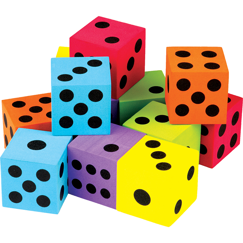 Foam dice are a classroom must have for keeping down the noise during math centers or other classroom games.