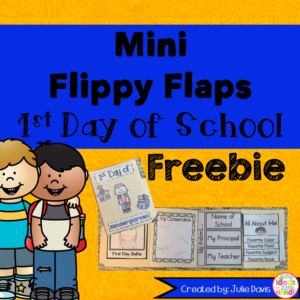 FREEBIE First Day of School Interactive Notebook Lapbook