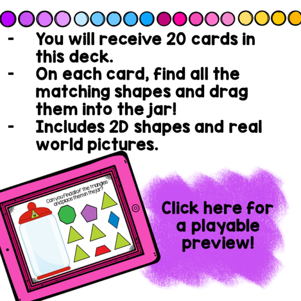 2D Shape Sorting Math Centers | Digital Game Boom Cards - Image 3