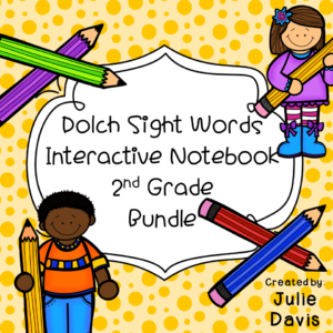 2nd Second Grade Sight Word Interactive Notebooks Bundle