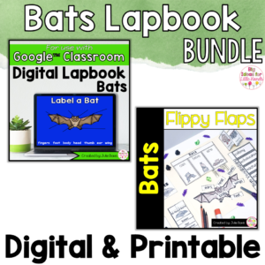 Bats Activities Interactive Notebook Digital and Printable Bundle