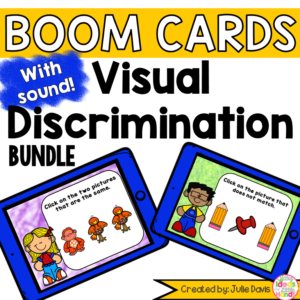 Visual Discrimination Matching Digital Boom Cards Bundle