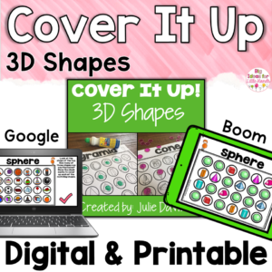 Kindergarten 3D Shapes | Solid Shapes | Boom Cards Google and Worksheet