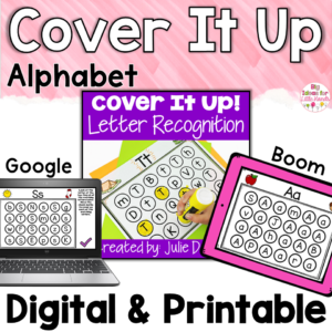 Alphabet Games | Letter Recognition | Boom Cards Google and Worksheet