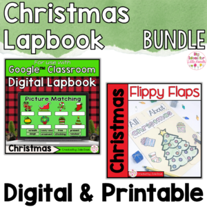 Christmas Activities Interactive Notebook Digital and Printable Bundle