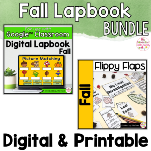 Fall Activities Interactive Notebook Digital and Printable Bundle