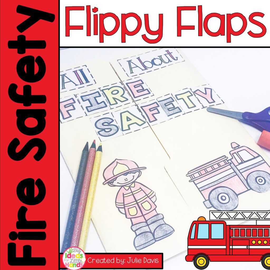 Fire Safety Week Activities Interactive Notebook Lapbook - Big Ideas ...