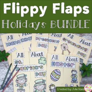Holiday Growing Bundle Activities Interactive Notebook Lapbook