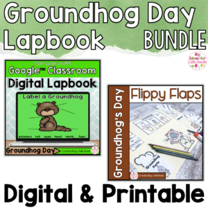 Groundhog Day Activities Interactive Notebook Digital and Printable Bundle