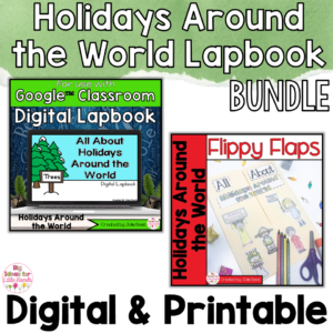Holidays Around the World Activities Interactive Notebook Digital Bundle