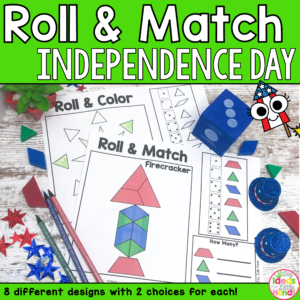 Pattern Blocks Mat Independence Day Math Games