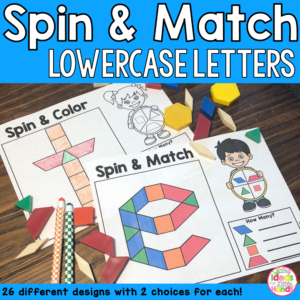 Pattern Blocks Mat Lowercase Letters Math Center