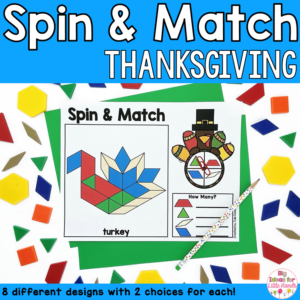 Thanksgiving Math Centers | Math Games | Kindergarten Fine Motor