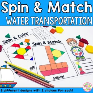 Pattern Blocks Mat Water Transportation Math Center