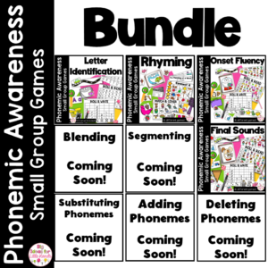 Small Group Games Bundle | Science of Reading | Phonemic Awareness